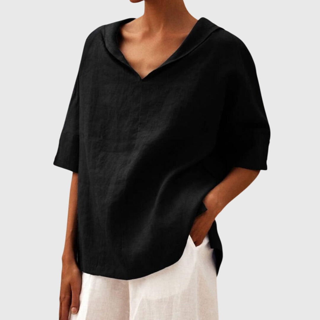 Classic Scoop Neck Casual Tee - VibreMode
