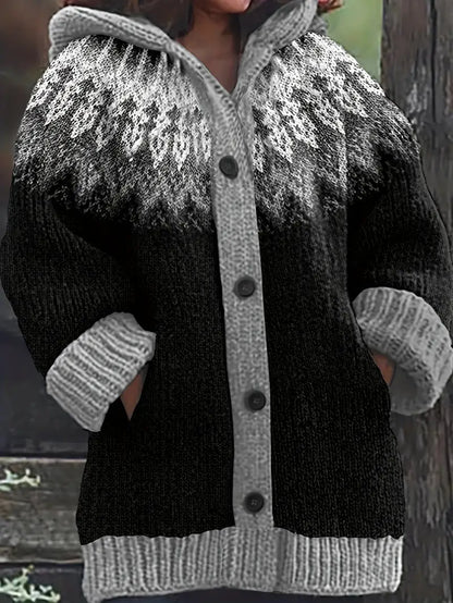 Relaxed Fit Hoodie Sweater Cardigan