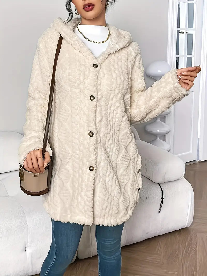 Soft Fleece Hooded Sweater
