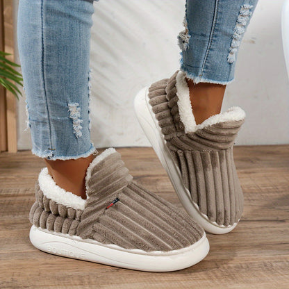 Women's Fleece Slippers Non-Slip Sole