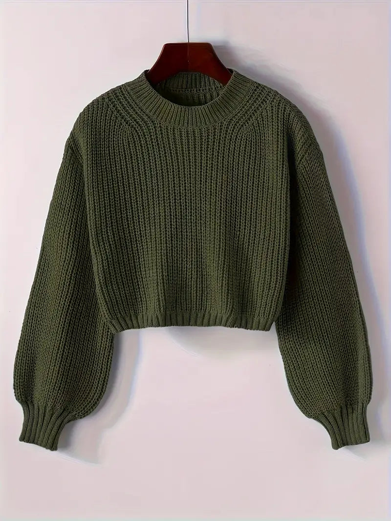 Fashionable Women's Cropped Sweater