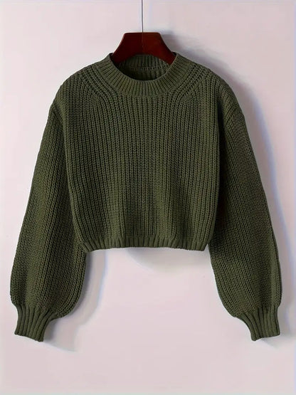 Fashionable Women's Cropped Sweater