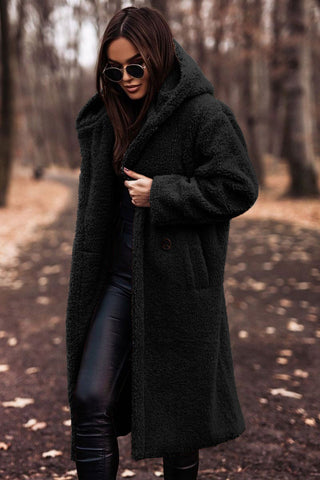 Women's Faux Fur Parka Coat With Hood
