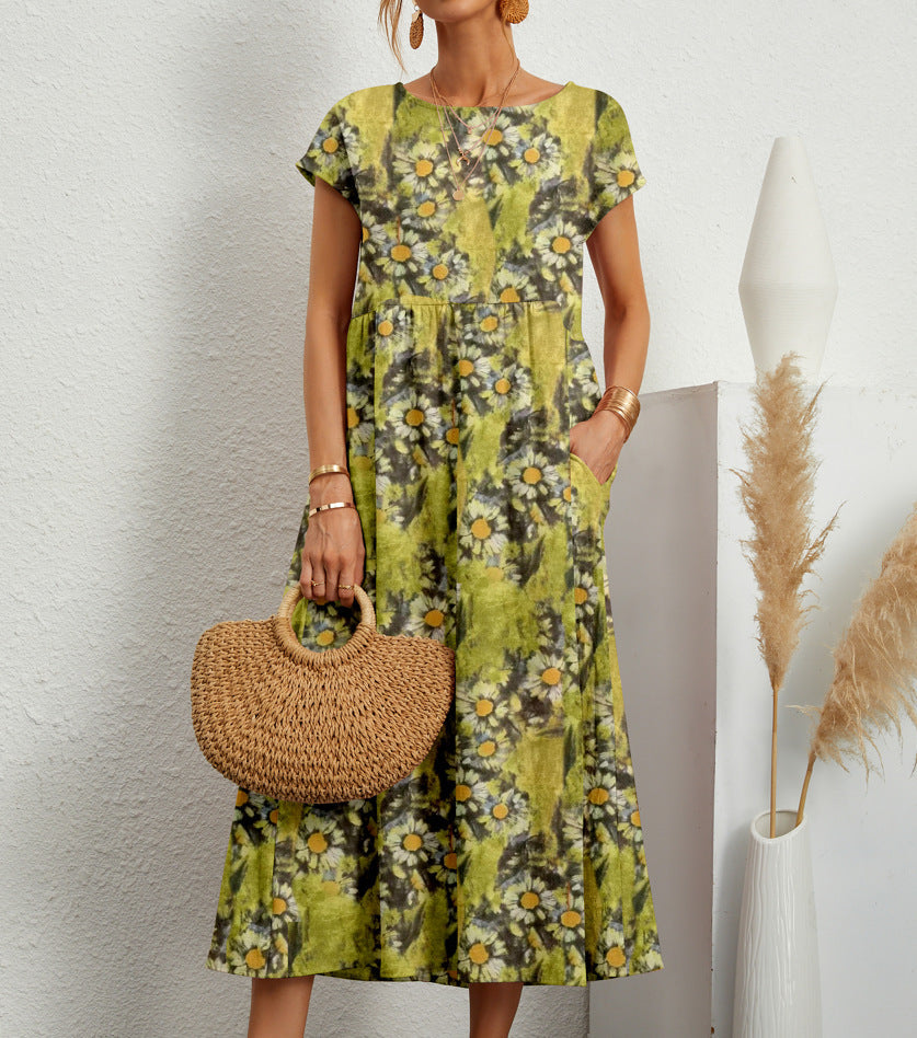 Women's Floral Dress Elegant Formal Wear