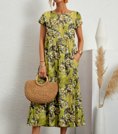 Women's Floral Dress Elegant Formal Wear
