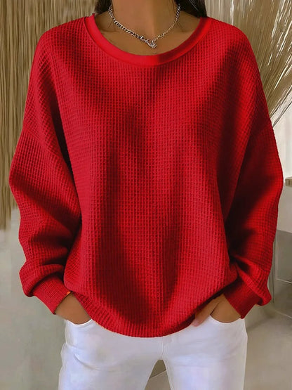Knitted Crew Neck Sweater