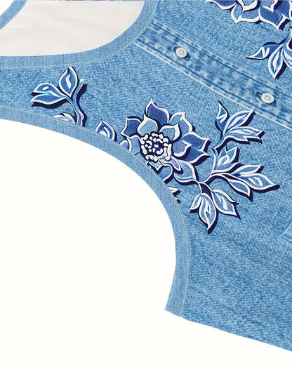 Women's Printed Dress Decorative Motif