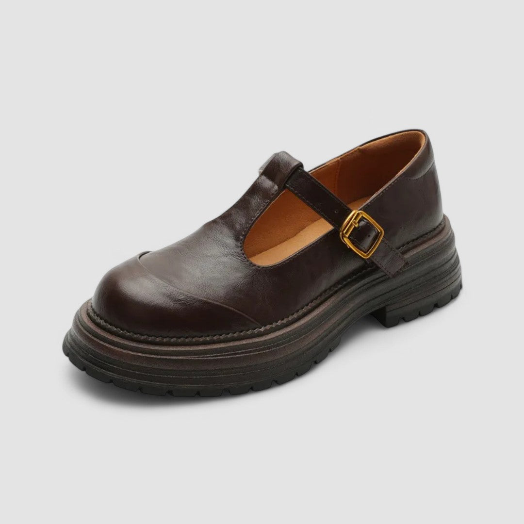 Women's Mary Jane Shoes Chunky Sole Rounded Toe