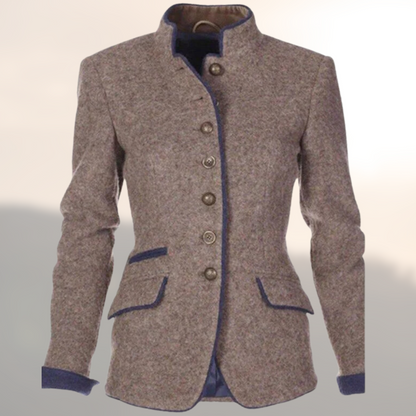 Women's Tailored Blazer Button Front Structured