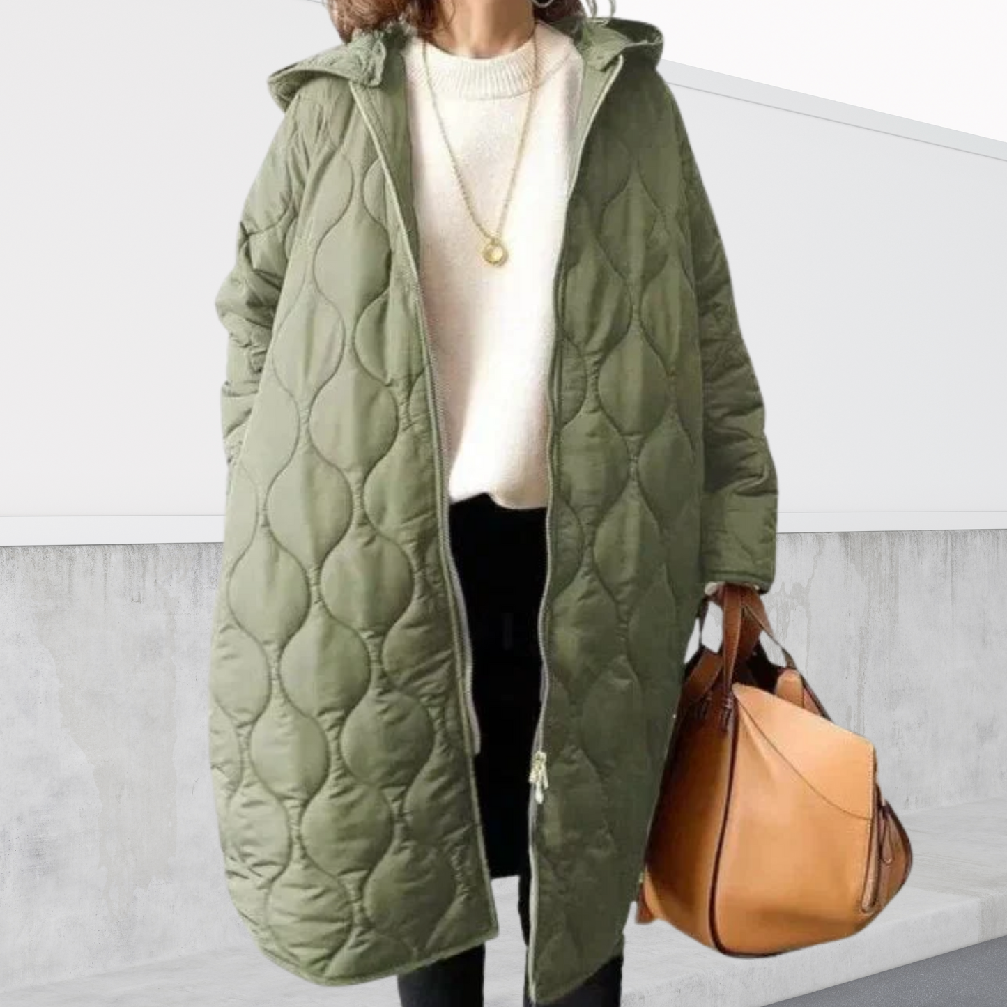 Women's Longline Zip Coat