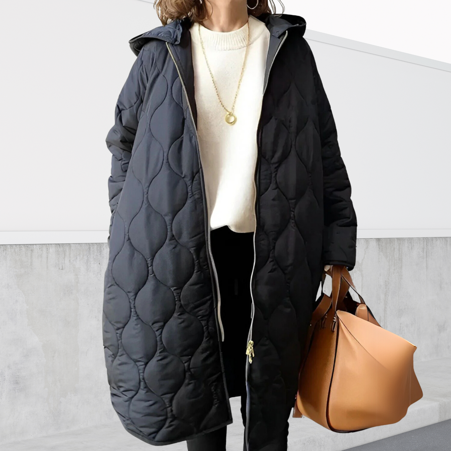Women's Longline Zip Coat