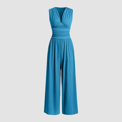 Relaxed Fit Wide Leg Comfort Jumpsuit