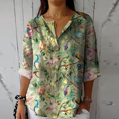 Women's Colorful Print Blouse