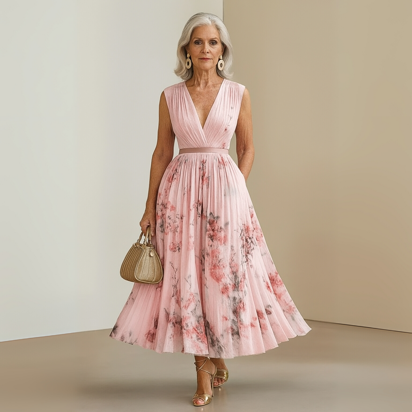 Loose Fit Strapless Beach Maxi Dress