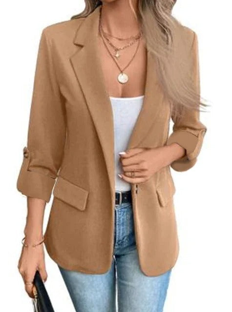 Image of Daniela | Women's Button-Up 3/4 Sleeve Blazer