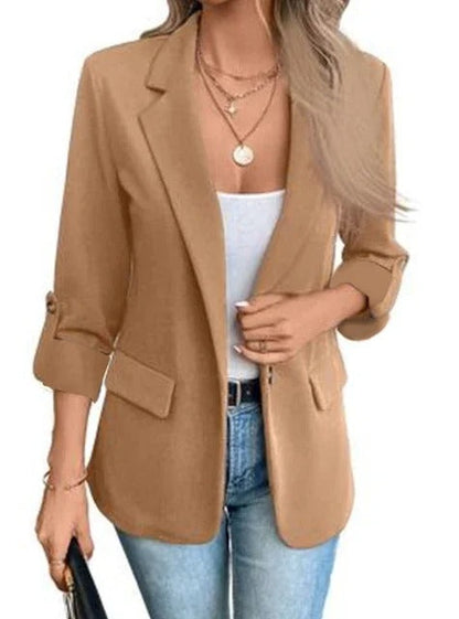 Image of Daniela | Women's Button-Up 3/4 Sleeve Blazer