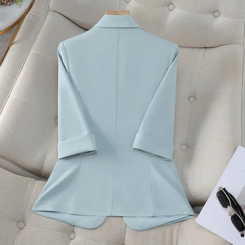 Image of Vanessa | Women's Fitted 3/4 Sleeve Blazer