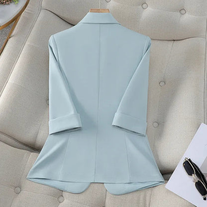 Image of Vanessa | Women's Fitted 3/4 Sleeve Blazer