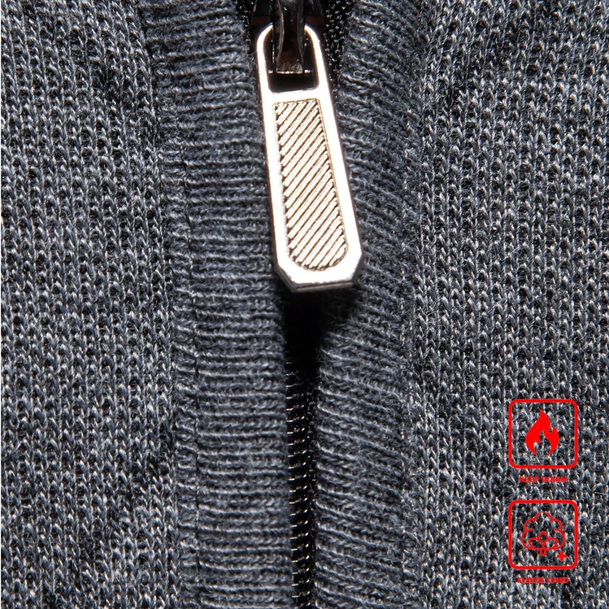 Mens Knit Half Zip Sweater Casual