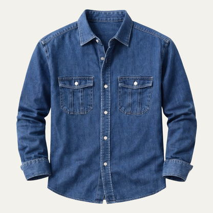 Men's Classic Denim Button Down Shirt