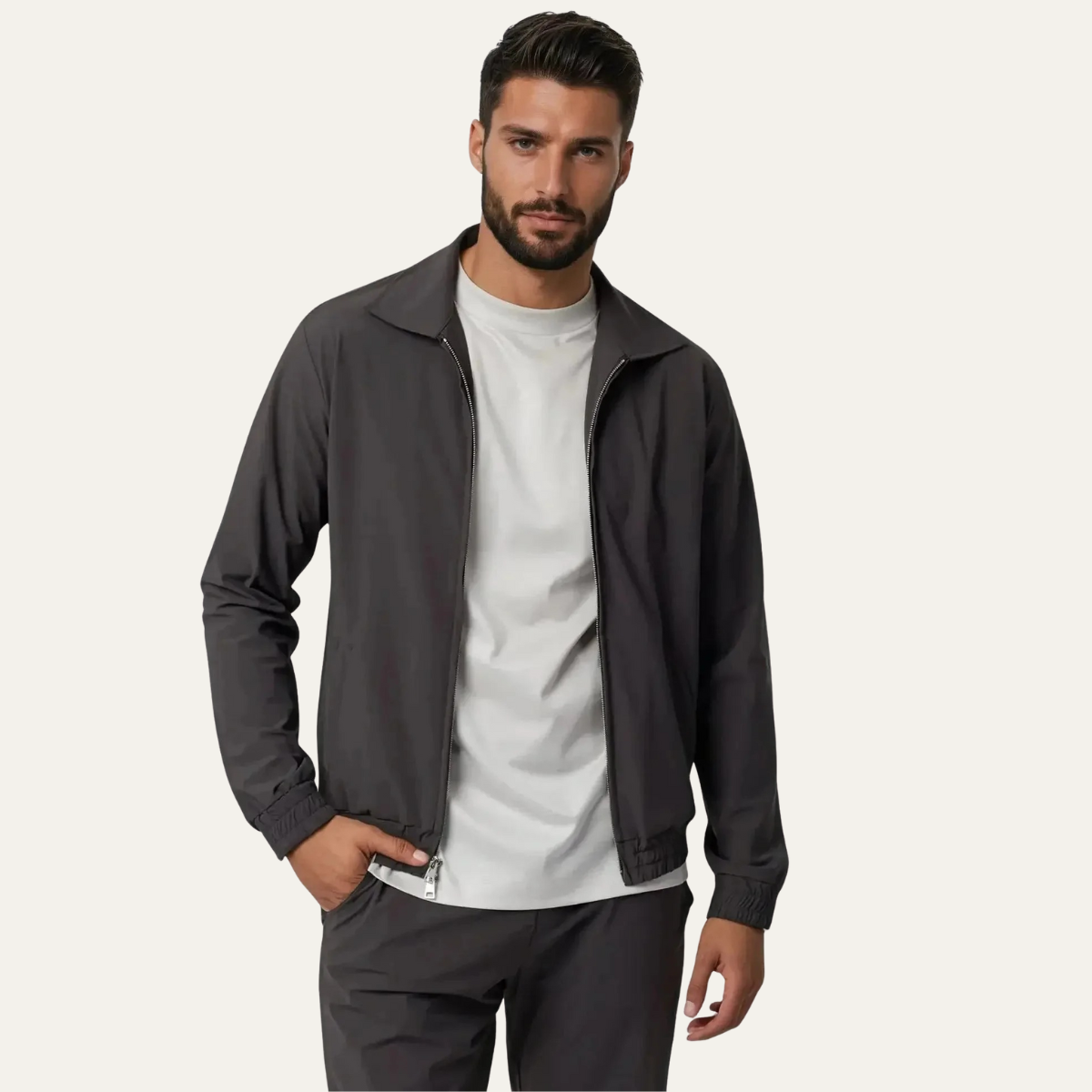Men's Modern Lounge Wear Set Gray