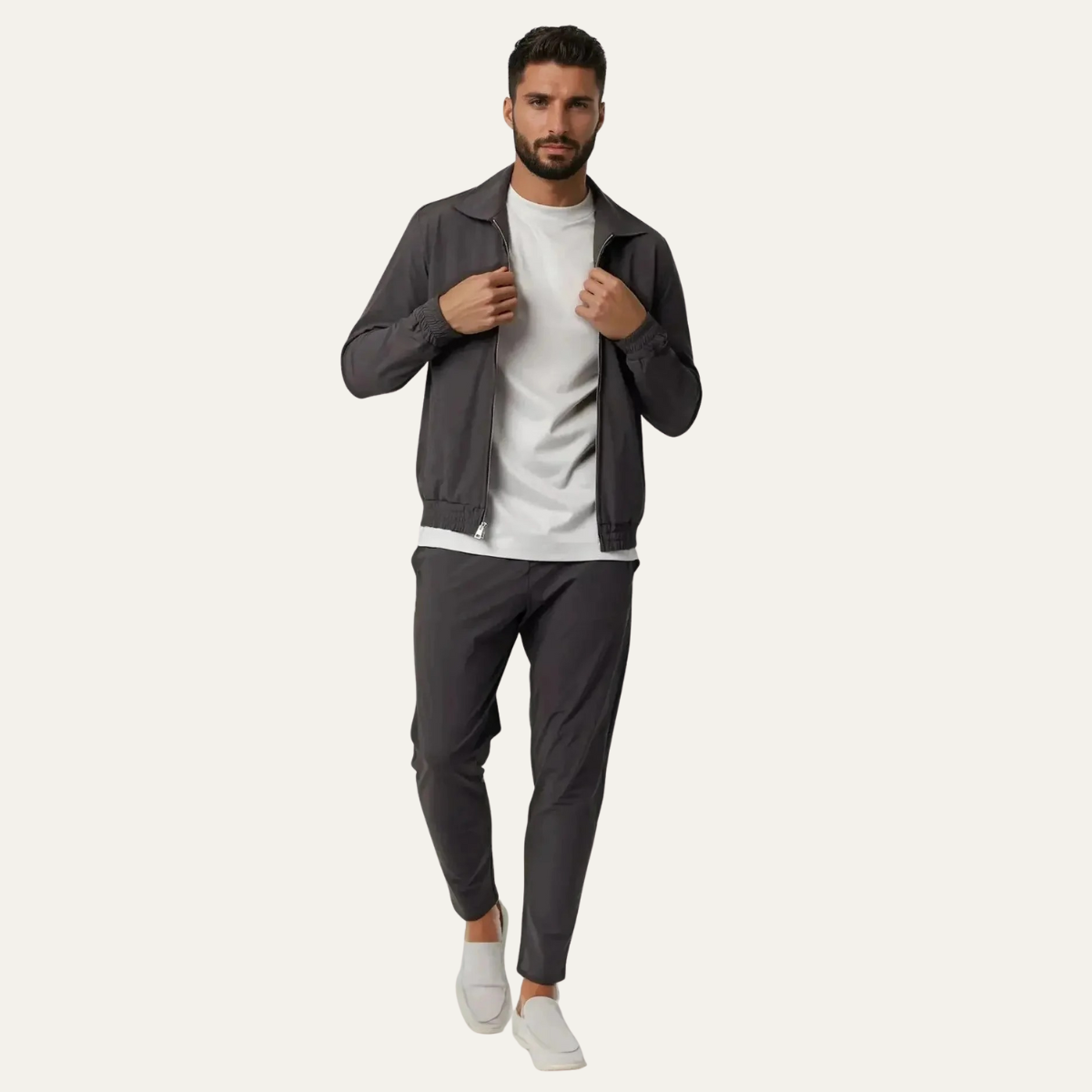 Men's Modern Lounge Wear Set Gray