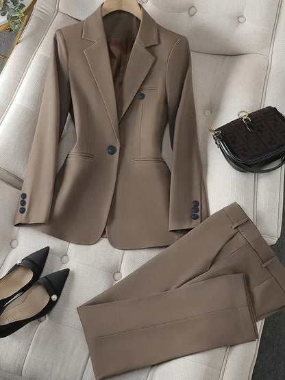 Women's Classic Blazer Suit Jacket - VibreMode