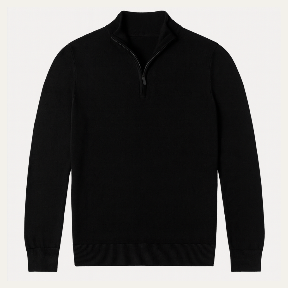 Men's Slim Fit Quarter Zip Casual Sweater - VibreMode