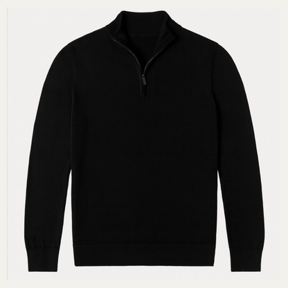 Men's Slim Fit Quarter Zip Casual Sweater - VibreMode