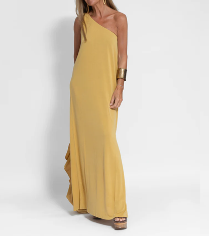 Chic Off Shoulder Floor Length Evening Dress