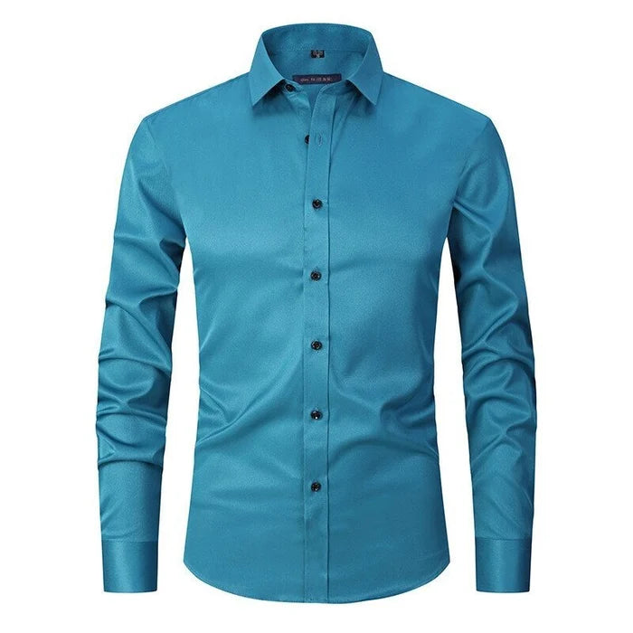 Men's Button Shirt Wrinkle Resistant Cotton