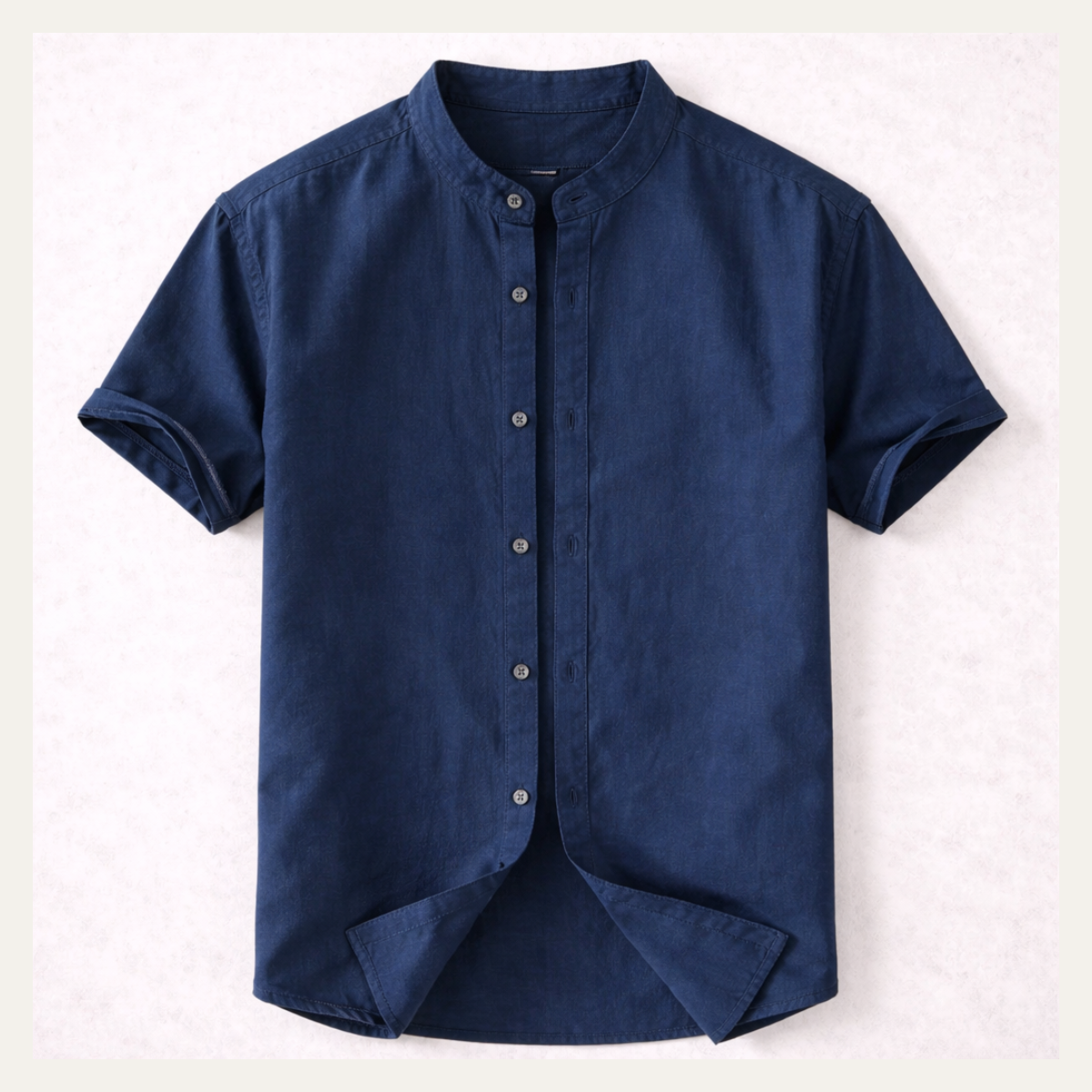 Mens Cotton Linen Button Down Shirt - VibreMode