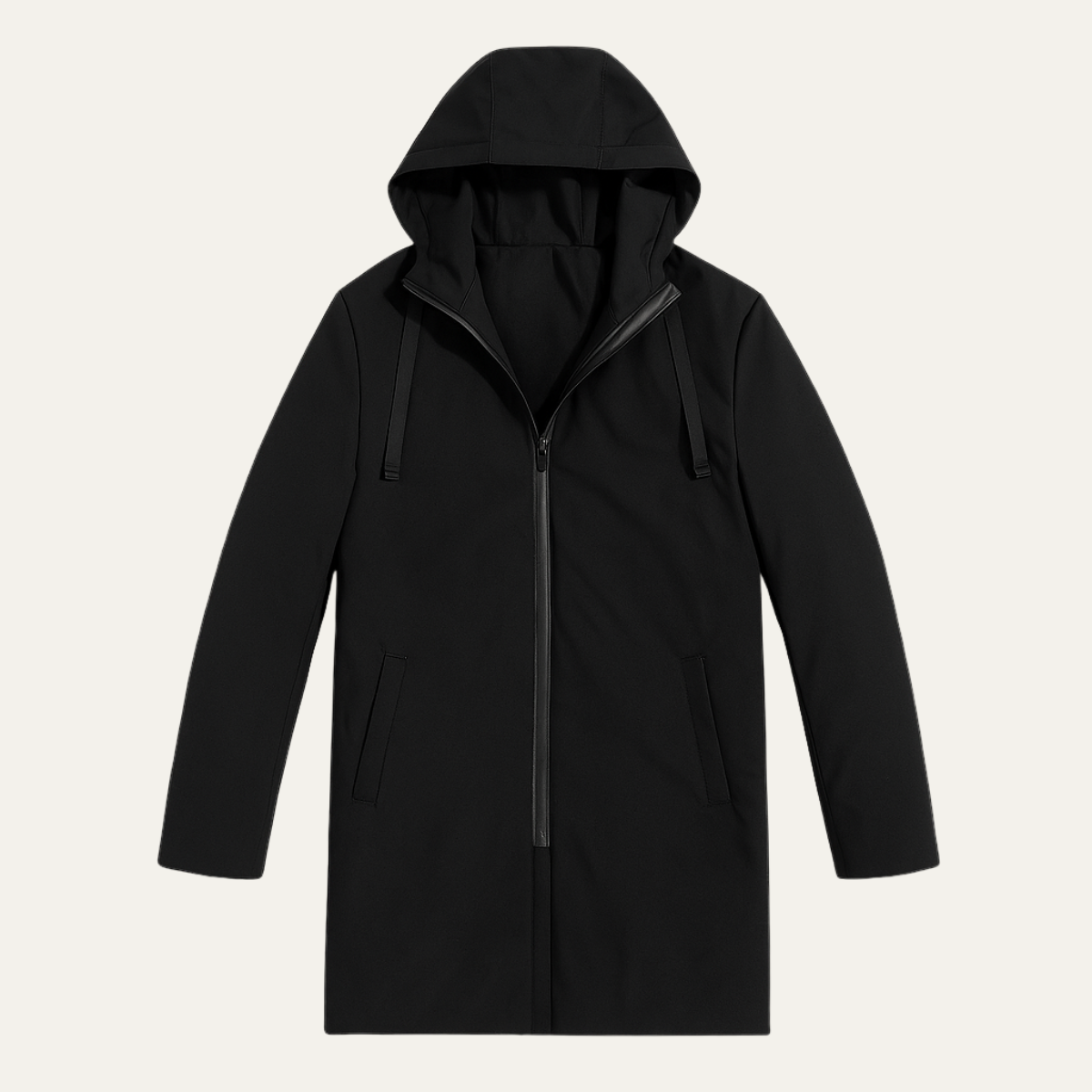 Monarchs Men's Waterproof Windproof Long Rain Jacket Hooded Coat - VibreMode