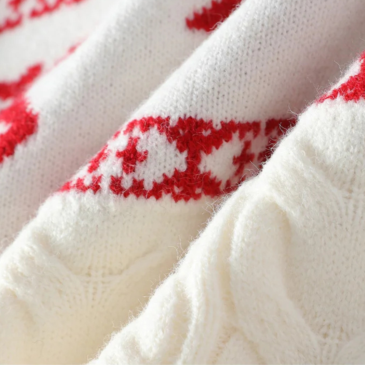 Vicenza Men's Knitted Christmas Sweater White
