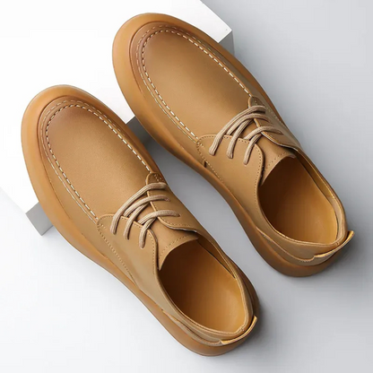 Men's Leather Smart Casual Sneakers - VibreMode