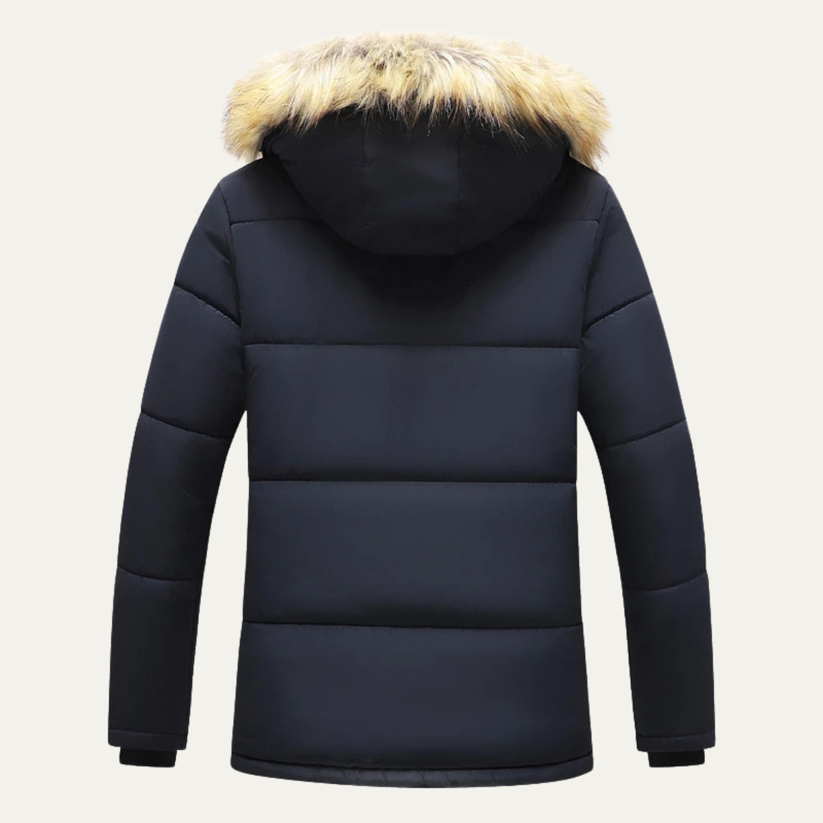 Men's Windproof Fleece Lined Hooded Winter Jacket