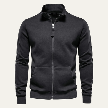 Men's Slim Fit Cotton Sweater Zip Up Casual