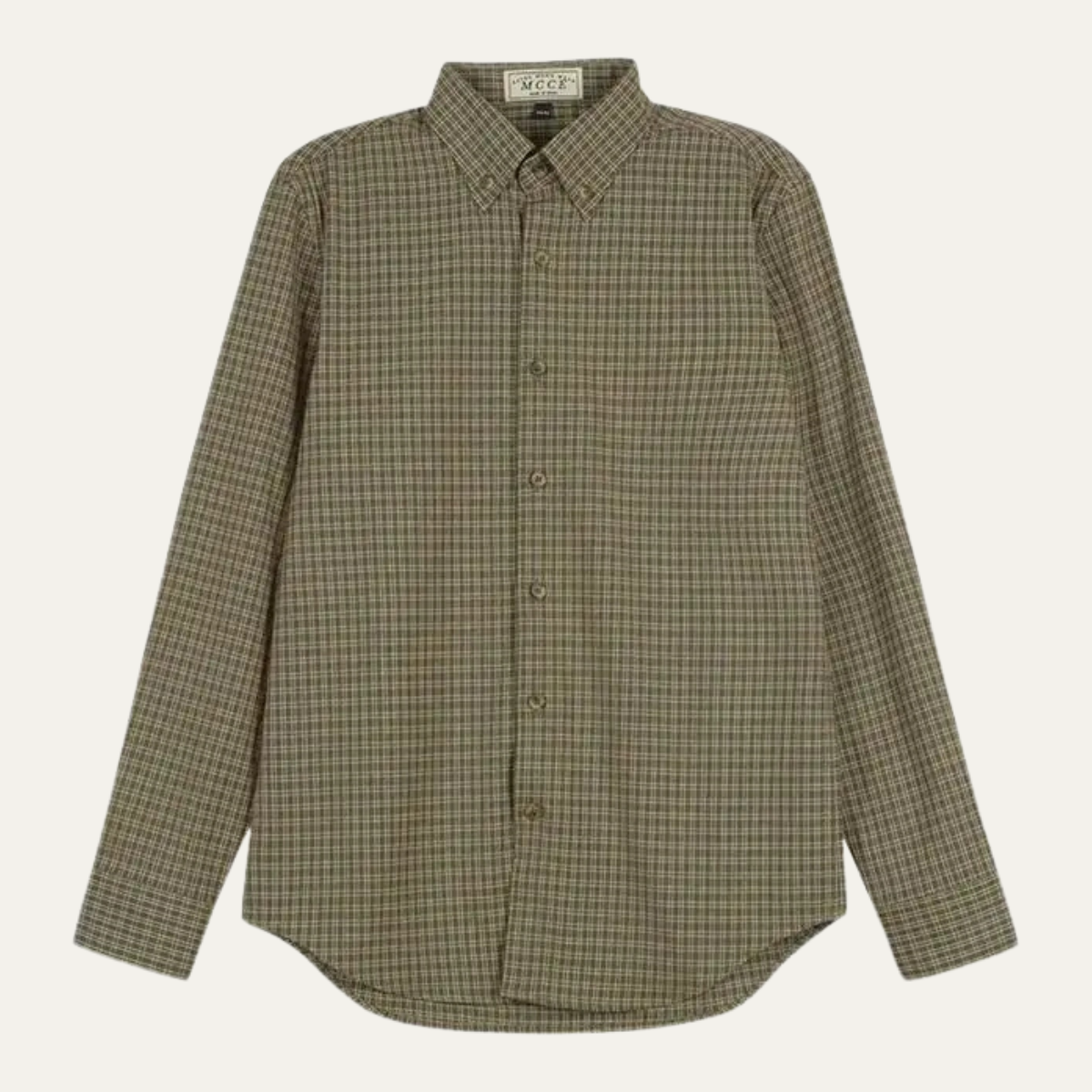 Men's Vintage Checkered Dress Shirt - VibreMode