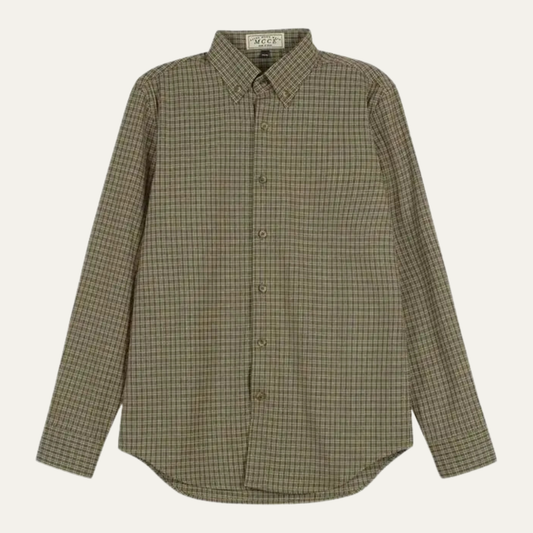 Men's Vintage Checkered Dress Shirt - VibreMode