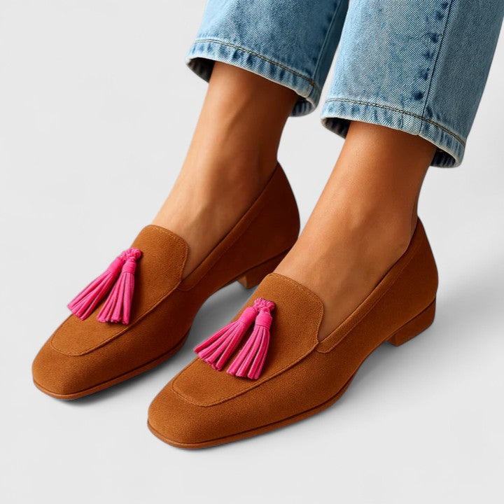 Luxurious Green Slip On Loafers - VibreMode