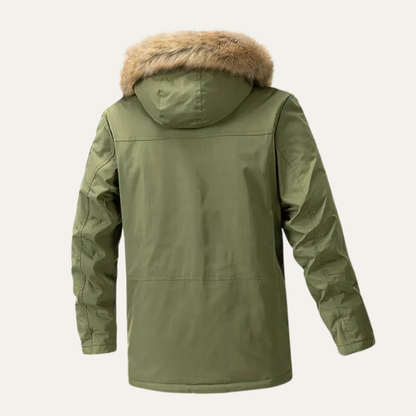 Tropea Men's Cotton Padded Jacket Fur Collar