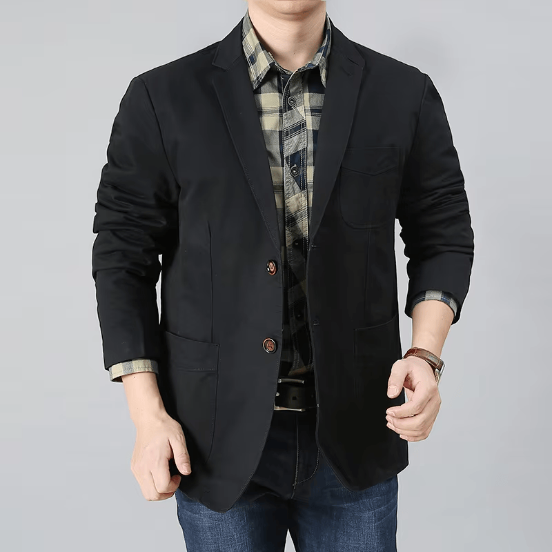 Men's Cotton Twill Blazer - VibreMode