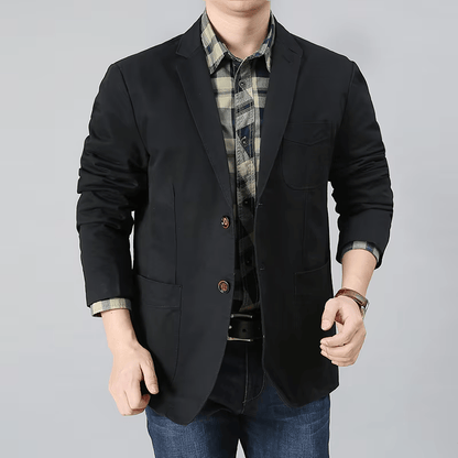 Men's Cotton Twill Blazer - VibreMode
