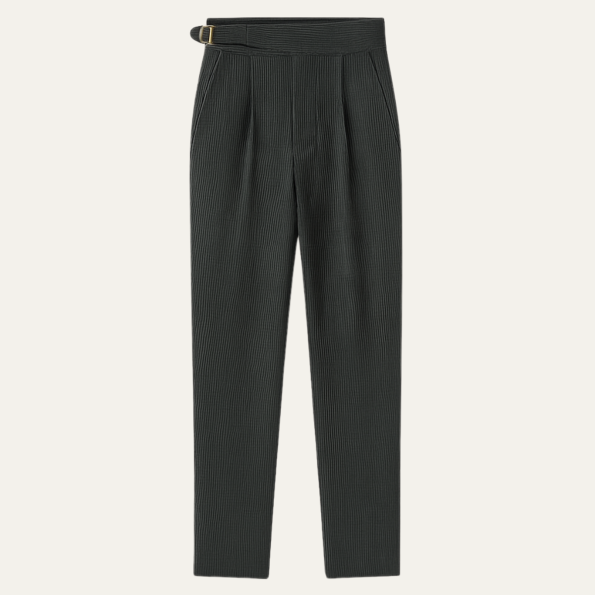 Men's High Waist Pleated Pants - VibreMode