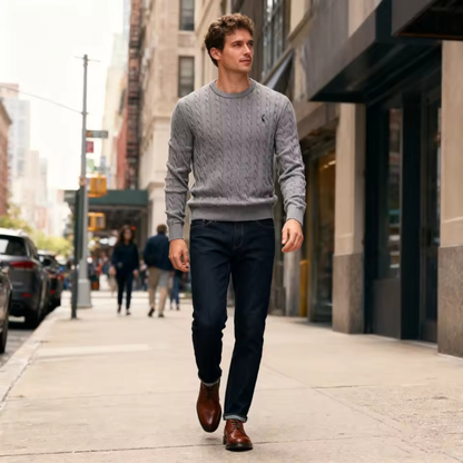 Men's Classic Crew Neck Knitted Sweater