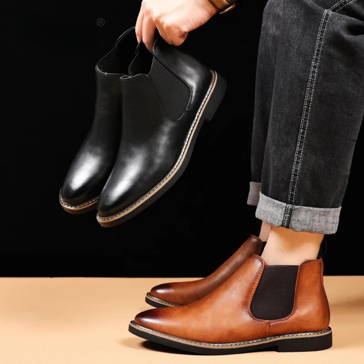 Men's Leather Chelsea Boot