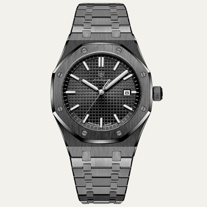 Men's Stainless Steel Quartz Watch Waterproof