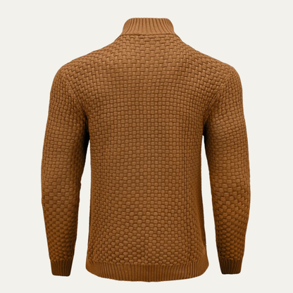 Women's Winter Half Zip Knitted Sweater