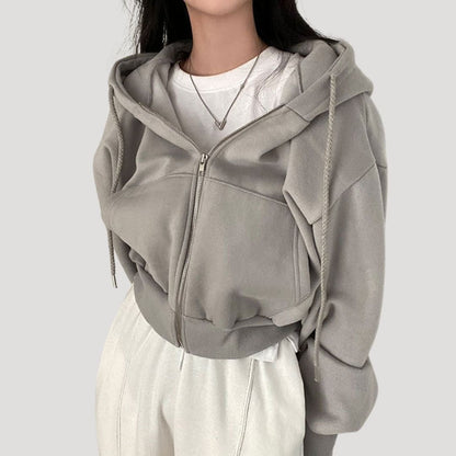 Bella | Women's Loose Fit Spring Hoodie - VibreMode