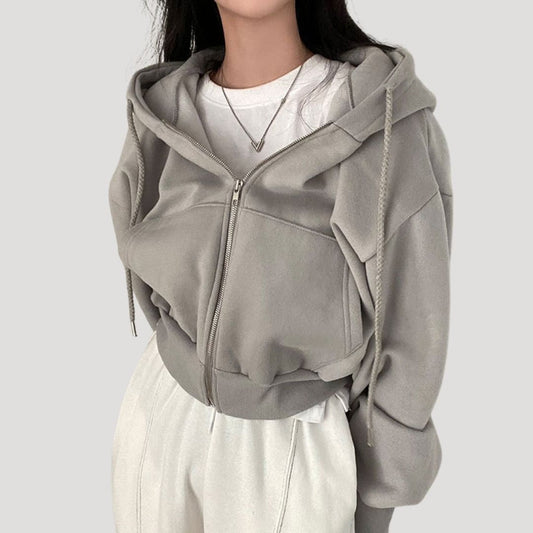 Bella | Women's Loose Fit Spring Hoodie - VibreMode